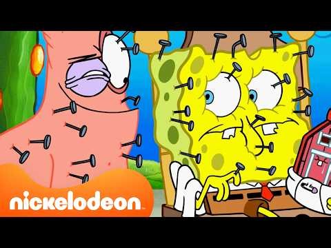 1 Hour of SpongeBob Home Makeovers Gone WRONG 🍍 | Nicktoons