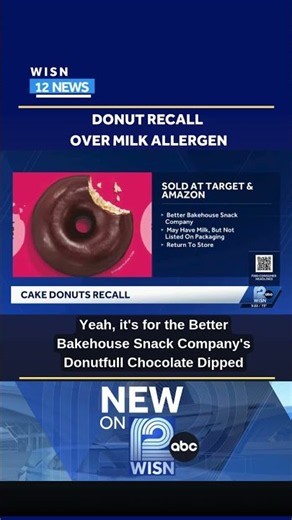 Donut recall over milk allergen