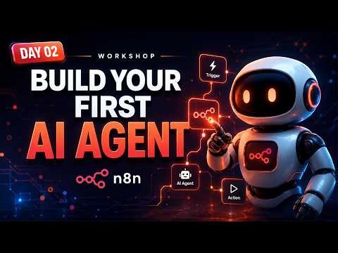 Stop Coding: Build Your First n8n AI Agent (Day 02)