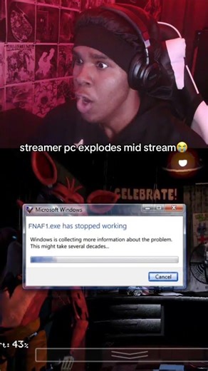 🔥 His PC Exploded MID Stream! 😱💻 #gaming #tech #shorts