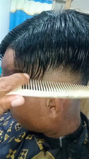 Over comb scissor #barbershop #haircuttutorial #overcomb | Ade