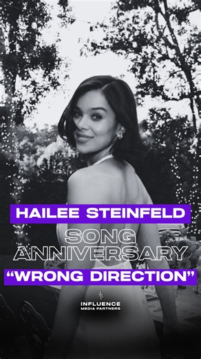 Influence Media Partners on Instagram: "Hailee Steinfeld ‘Wrong Direction’ (2020), co-written by Skyler Stonestreet. A soft pop confession about realizing love is leading you the wrong way. Released on Half Written Story, the track strips things back emotionally, pairing understated production with lyrics about self awareness, heartbreak, and choosing yourself."