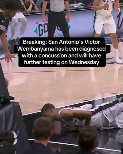 Wemby appeared dazed and would not return to Game 2 vs. Portland