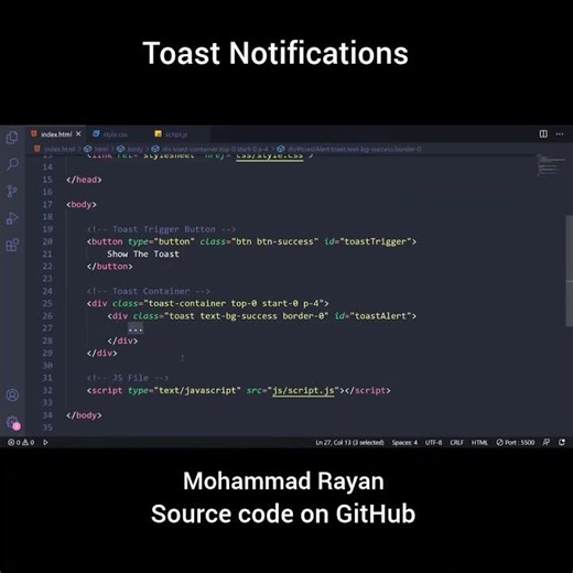 Level Up Your Web Development Game with Bootstrap 5 Toast Notifications