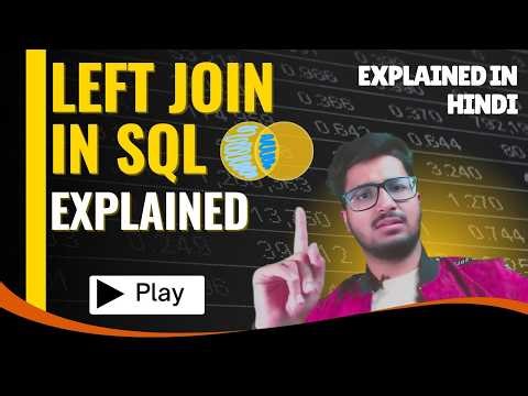 Left Join in SQL Explained with Example | SQL Joins Tutorial for Beginners