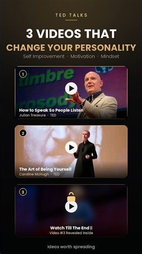 3 TED Talks Vidio You Must Watch #tedtalk #cammunication