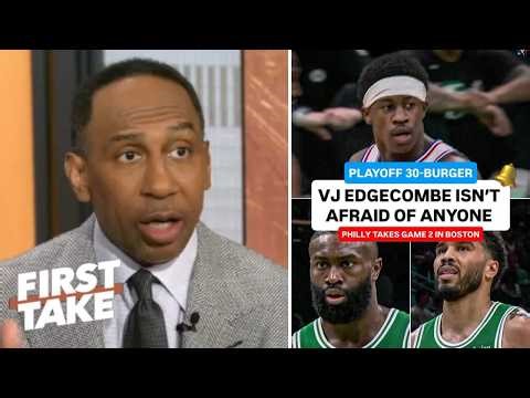 FIRST TAKE | Jayson Tatum is dogsh*t! - Stephen A. on Brown & Celtics loss to 76ers 111-97 in Game 2