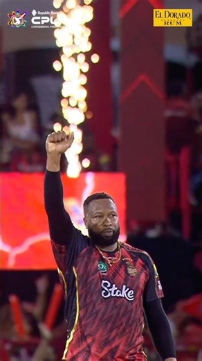 The LLORD over his domain! ✊Kieron Pollard picks up his 1️⃣0️⃣0️⃣th T20 wicket in the West Indies!