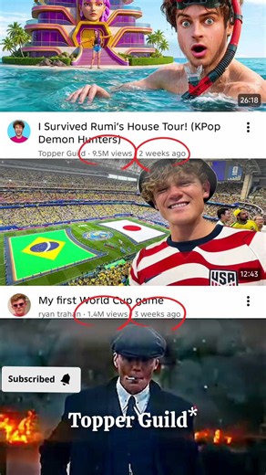 Ryan Trahan Vs Topper Guild Video Views Different🤯! #shorts #ryantrahan #viral #topperguild #youtube