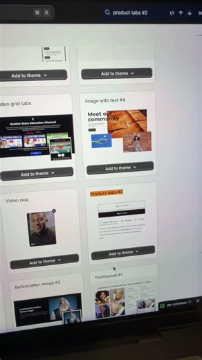 Revolutionize Your Shopify Store Layout with Horizontal Product Tabs! #Shopify #ShopifyTips