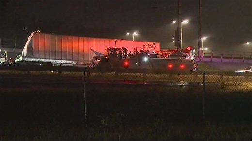 Breaking: Amazon semi-truck crashes on SR 599 in Tukwila