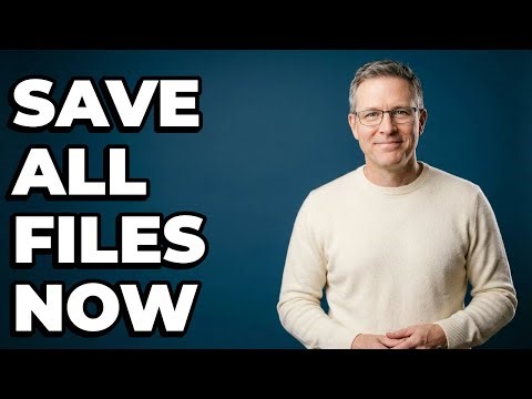 How Can I Save All My Open Files?