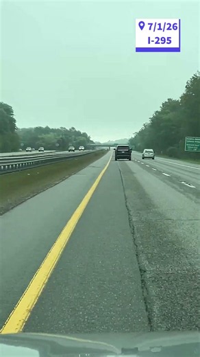 Hazy commute heading north on I-295 Wednesday morning