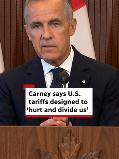 Prime Minister Mark Carney called U.S. President Donald Trump's new 50 per cent tariffs a 'miscalculation' because Canadians are united and 'masters of our destiny.' #Carney #Trump #Tariffs #News #CBCNews