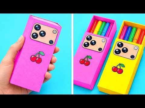 🩷 Paper Crafts & DIY School Supplies ✨ Creative Ideas & More