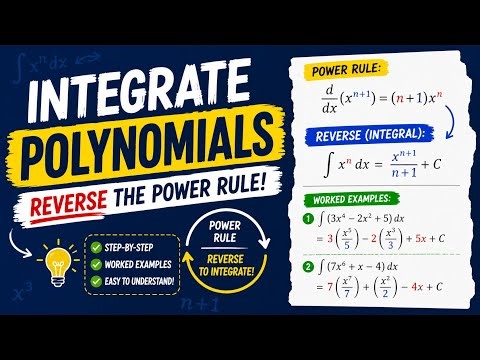 Integrate Any Polynomial in 4 Minutes (Reverse the Power Rule)