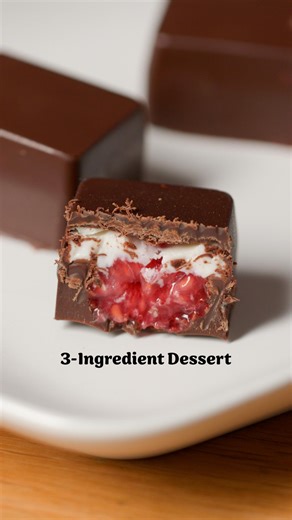 https://tasty.co/recipe/3-ingredient-chocolate-raspberry-cups These 3-Ingredient Raspberry Chocolate Cups are perfect for when you're craving something sweet! Just pop them out of the freezer when you're ready to eat. Find the recipe on Tasty.co or here: https://tasty.co/recipe/3-ingredient-chocolate-raspberry-cups | Tasty