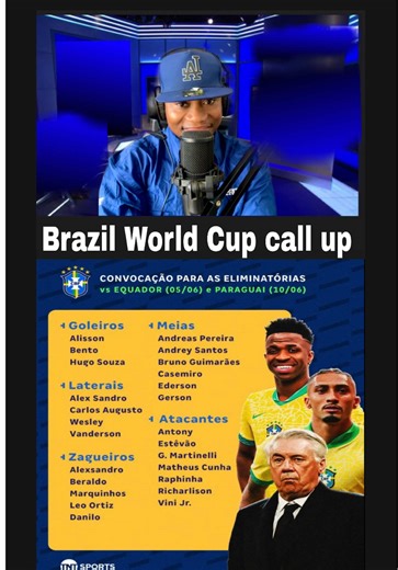 Brazil National Team World Cup Call-Up Highlights