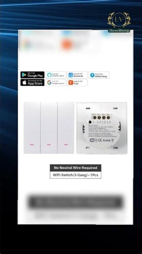 Smart WiFi Light Switch Push Button APP Remote Control Smart Home Automation Works With Alexa Goo...