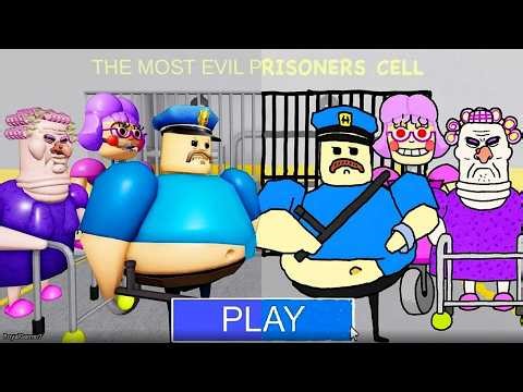 ESCAPE POLICE VS PAINTED BOSSES PRISON! Roblox Obby Challenge