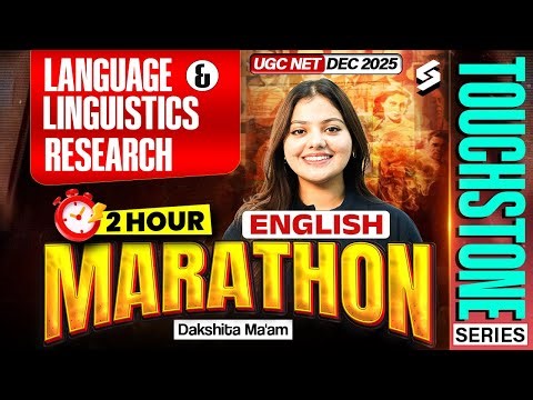 UGC NET English Literature Classes | Language & linguistics Research in English UGC NET By Dakshita