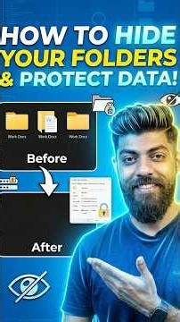 Hide & Protect Your Files Using a Simple BAT File 🔒 Windows Secret Trick #windows10 #computer