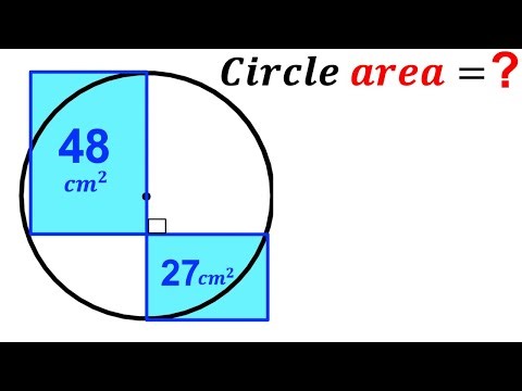 Can you find the Circle area? | (Rectangles) | #math #maths | #geometry