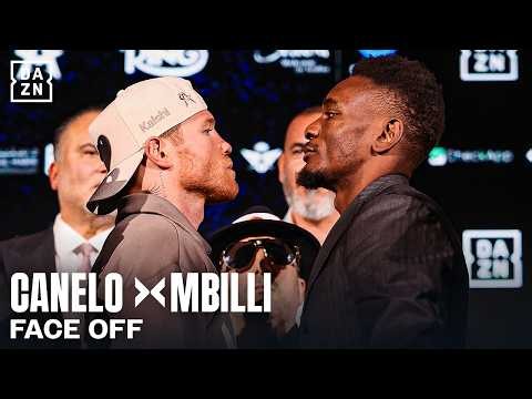 Canelo Alvarez and Christian Mbilli FACE-OFF ahead of their WBC title clash!