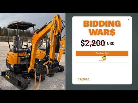 I Tried to Buy a Chinese Mini Excavator for $2,200… Then the Bidding War Started