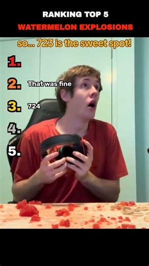 Ranking top 5 WATERMELON explosions #shorts #youtubeshorts #viral #watermelon