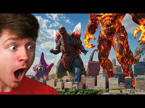 Reacting to the BIGGEST ALIEN KAIJU EVER! (Size Comparison)