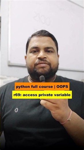 python full course 69/150, python oops name mangling #pythonprogramming #pythontutorial #coding