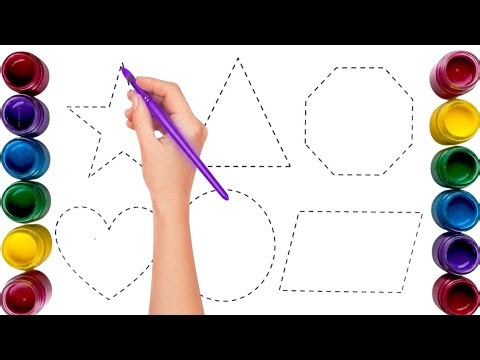 Shapes song for kids, Learn 2d shapes, colors for toddlers | Preschool Learning part - 10