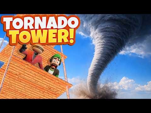 Building a TORNADO Survival Tower in Gmod! (Garry's Mod Multiplayer)