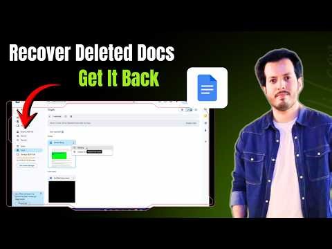 How To Recover Deleted Document in Google Docs | Restore Erased Work | Full Guide