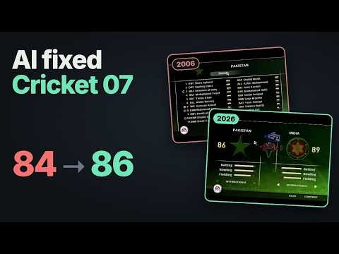 I played Cricket 07 with 2026 squads (an AI agent built them)