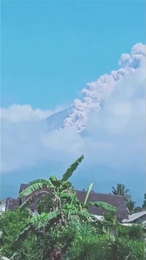 Semeru volcano eruption sends high ash in Indonesia