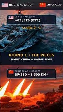 US Carrier vs China's Missile Wall: Pacific War SIMULATION 🔥 #shorts