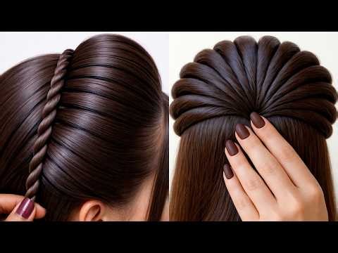 Easy & Different Hairstyle Tutorial | Simple Hair Style Girls | Hairstyle For Summer Wedding
