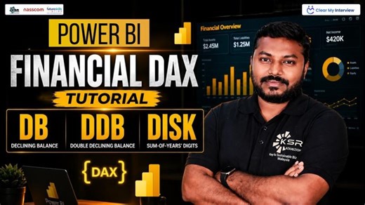 PowerBI Financial DAX Tutorial: DB, DDB, and DISK Functions | KSR Datavizon