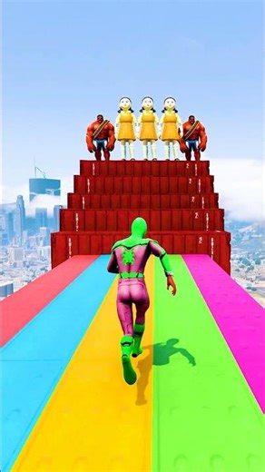 GTA 5 Epic Water Ragdolls | Spider-Man Jumps / Fails ep.16059 #shorts