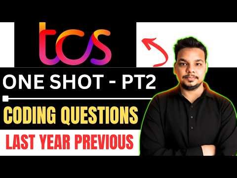 TCS NQT Coding Questions (One Shot) | Previous Year Solutions | TCS NQT Coding Preparation 2026