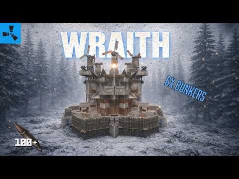 The Wraith – Ultimate Small Group Rust Base | 6 Bunkers | META Circle Base | 2026 Design Shield Wall