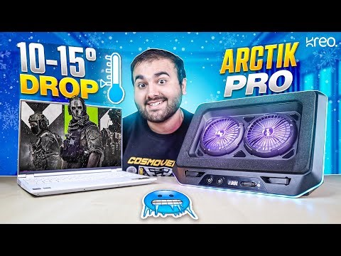 Does Cooling Pad Makes Sense ?? 🤔 - KREO Arctik Pro Laptop Cooler