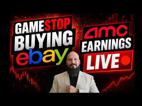 GAMESTOP Buying Ebay + AMC Earnings Call LIVE!