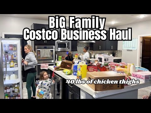 Big Family Life Costco Business Grocery Haul: January 2026 Budget Experiment