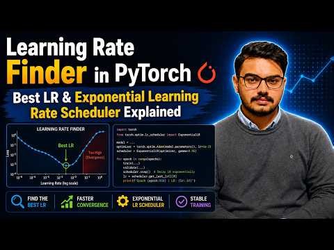 Learning Rate Finder in PyTorch | Best LR & Exponential Learning Rate Scheduler Explained|Ali Hassan
