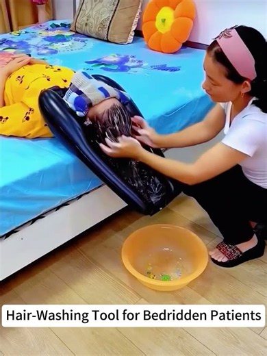 Wash Hair WITHOUT Moving! Hair-Washing Tool for Bedridden Patients