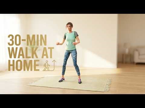 30-Min Walk at Home, Burn Fat & Sculpt!