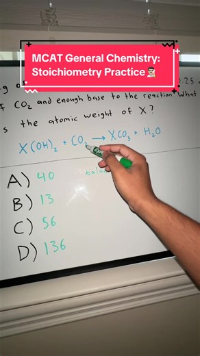 stoichiometry will never leave you (for now)🤣 #mcat #mcatprep #mcatstudying #premed #premedlife